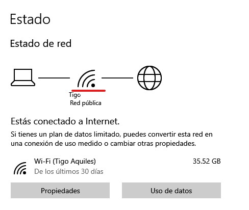 estado de red wifi infocomputer